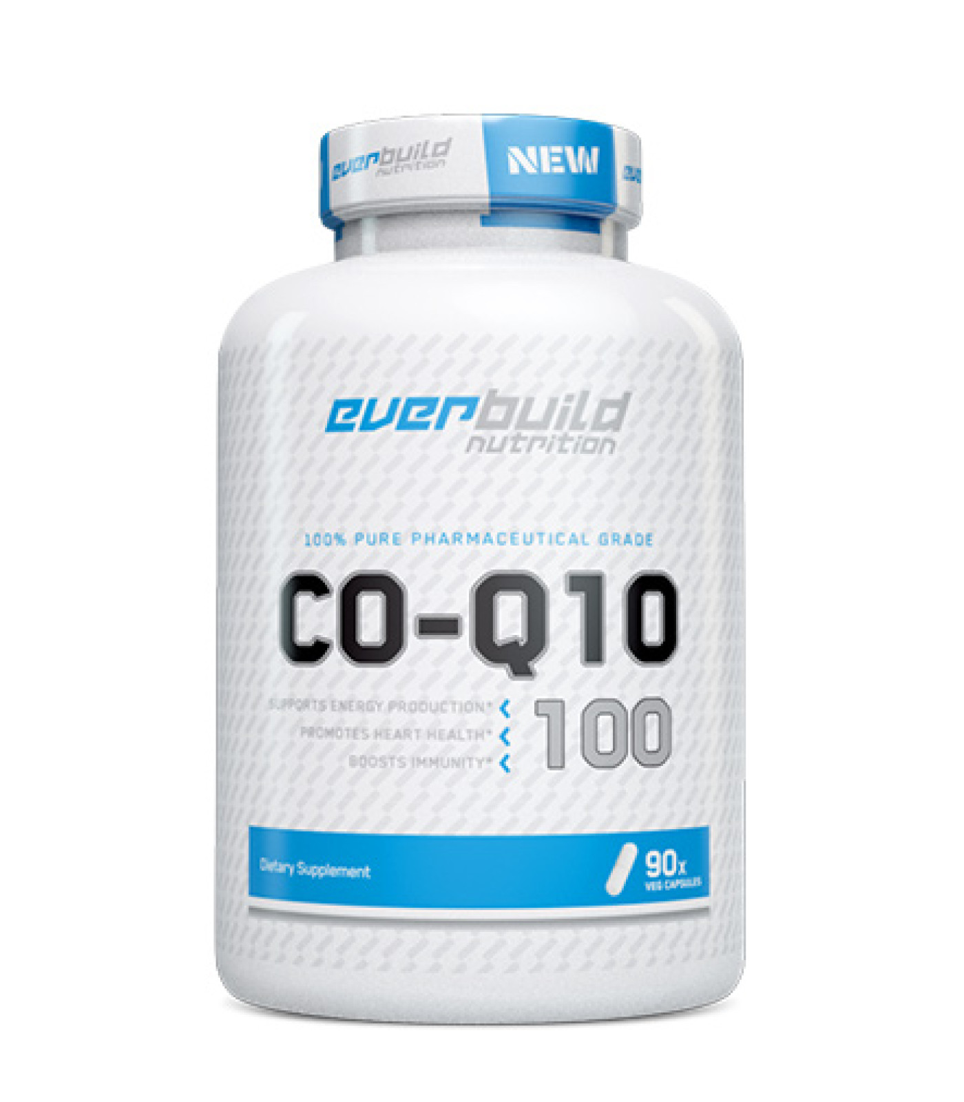 EVERBUILD - High Potency CoenzymeQ10 CoQ10 100 mg / 90 Vcaps (90 дози)