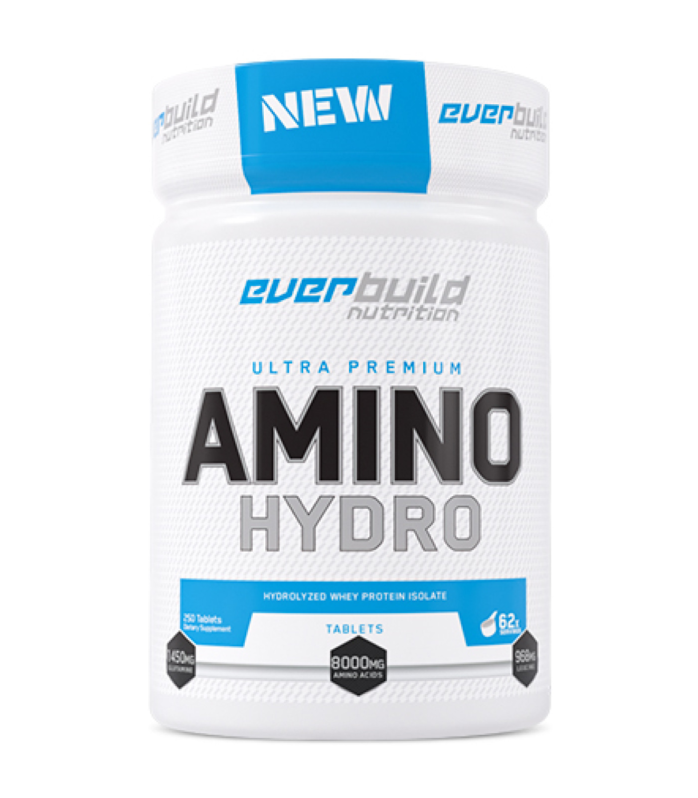 EVERBUILD - Ultra Premium Amino Hydro / 250 Tabs (62 дози)