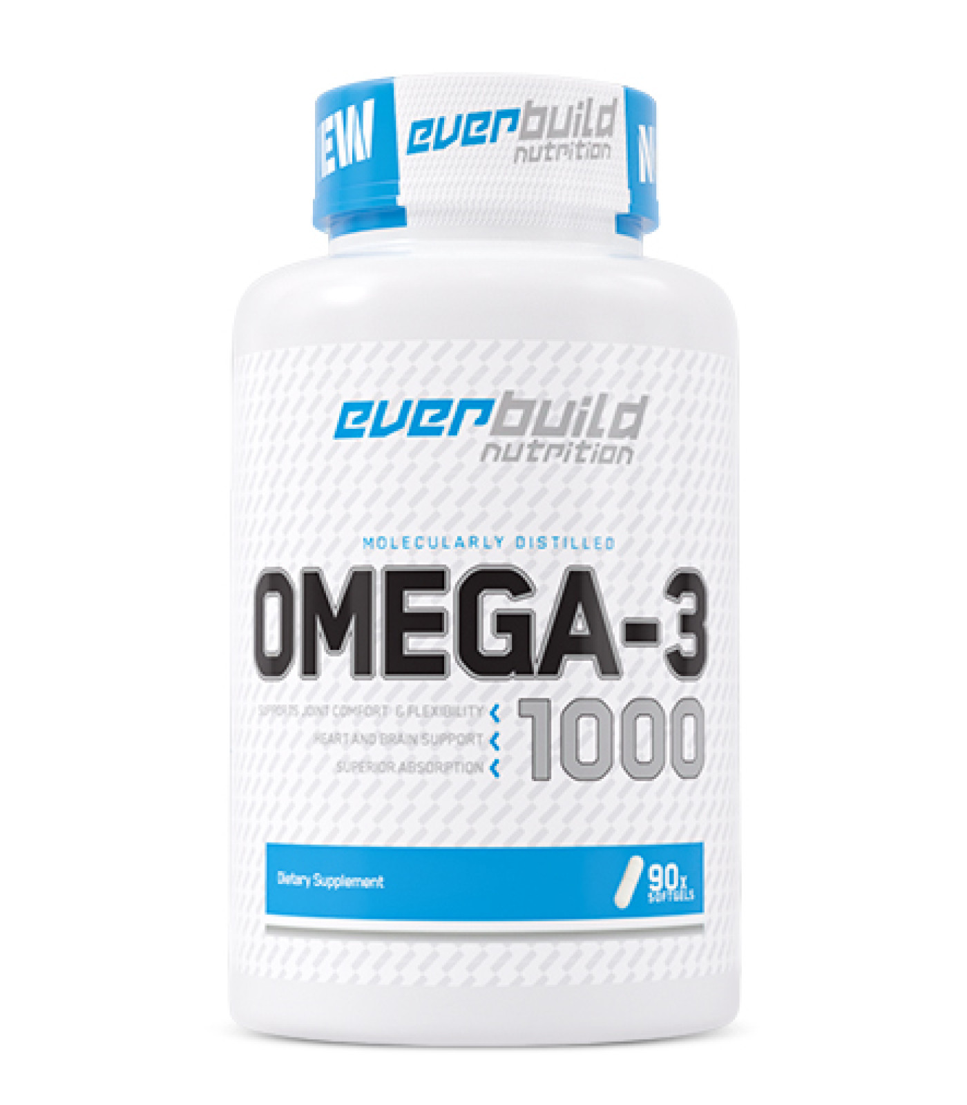 EVERBUILD - Molecularly Distilled Omega-3 Fish Oil / 90 Softgels (90 дози) EVERBUILD - Molecularly Distilled Omega-3 Fish Oil / 90 Softgels (90 дози)
