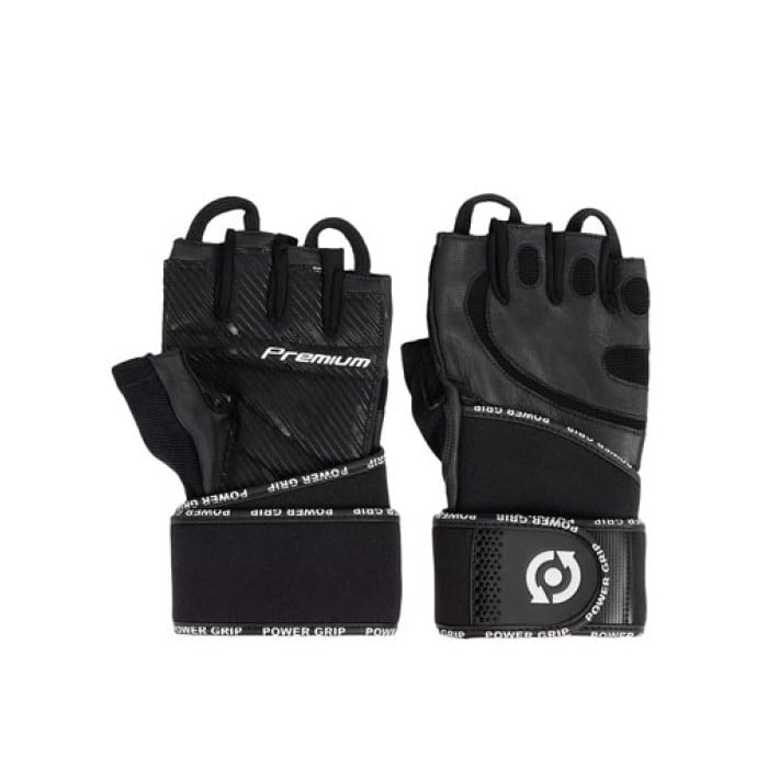 SCITEC - MADMAX Leather Gloves Featuring Wrist Wraps