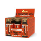 OLIMP - L-Carnitine 3000 Extreme Shot / Glass Ampoule Box / 9 x 25 ml