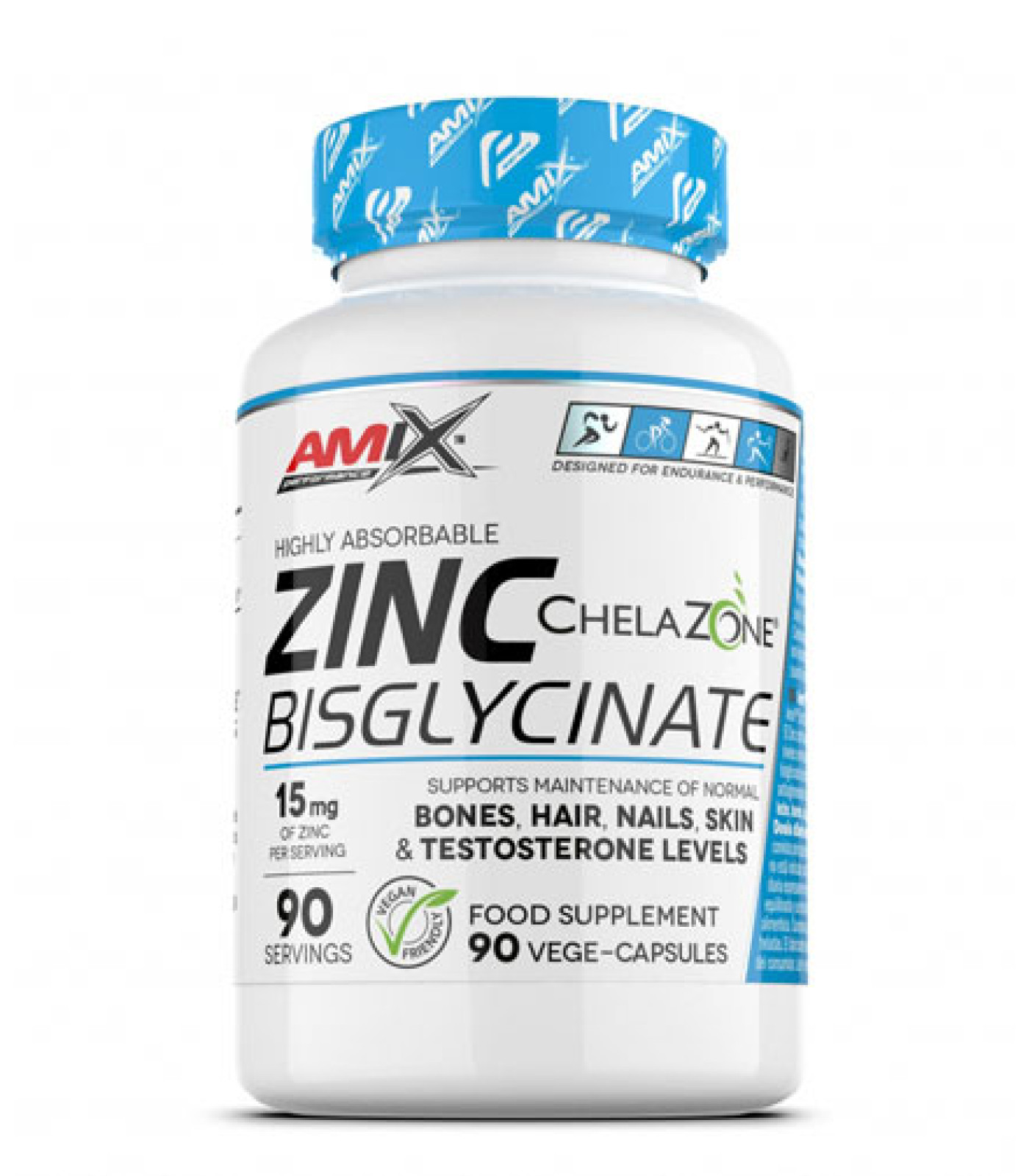 AMIX - Zinc Bisglycinate 15 mg / 90 Vcaps
