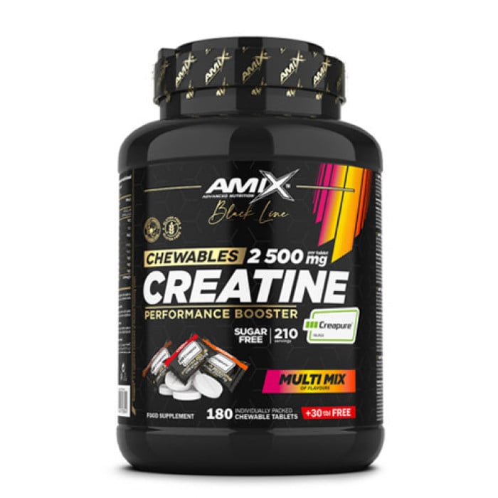 AMIX - Black Line Creatine Creapure 2500 mg Zero Sugar / 210 Chews (210 дози)