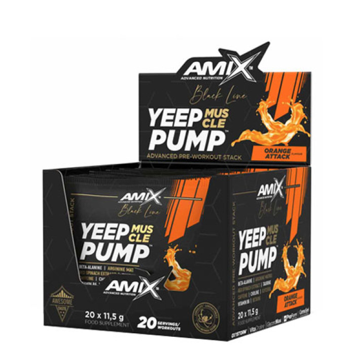 AMIX - Black Line Yeep Pump / Sachet Box / 20 x 11.5 g