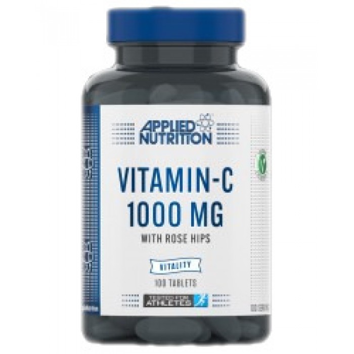 Applied Nutrition - Vitamin-C 1000 mg | with Rose Hips / 100 Таблетки, 100 дози