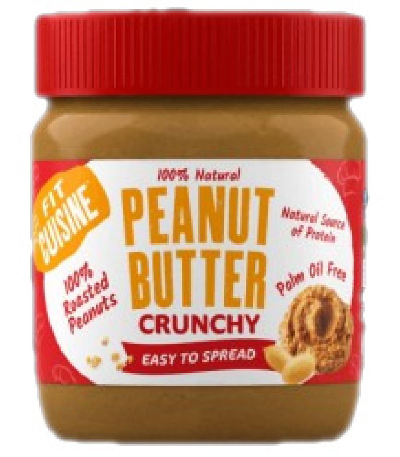 Applied Nutrition - Fit Cuisine 100% Peanut Butter - Crunchy / 350 грама