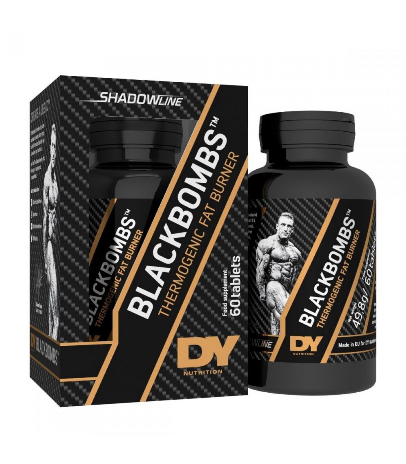 Dorian Yates Nutrition - BlackBombs / Thermogenic Fat Burner - 60tabs.