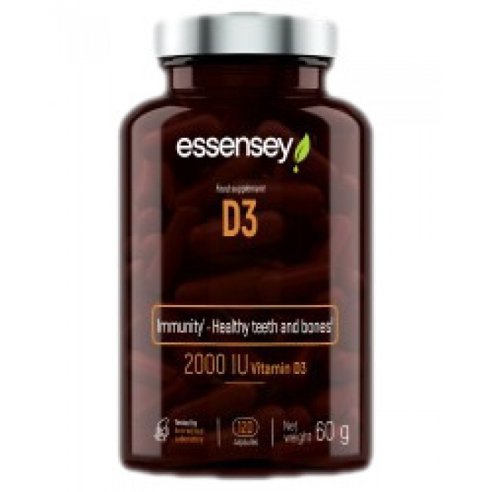 ESSENSEY - Vitamin D3 2000 IU / 120 капсули, 120 дози