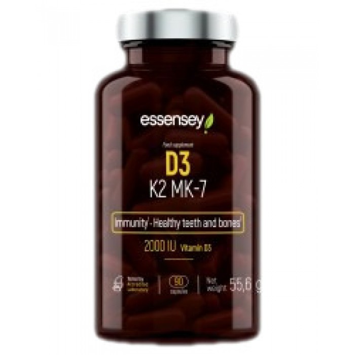 ESSENSEY - Vitamin D3 + MK7 / 90 капсули, 90 дози