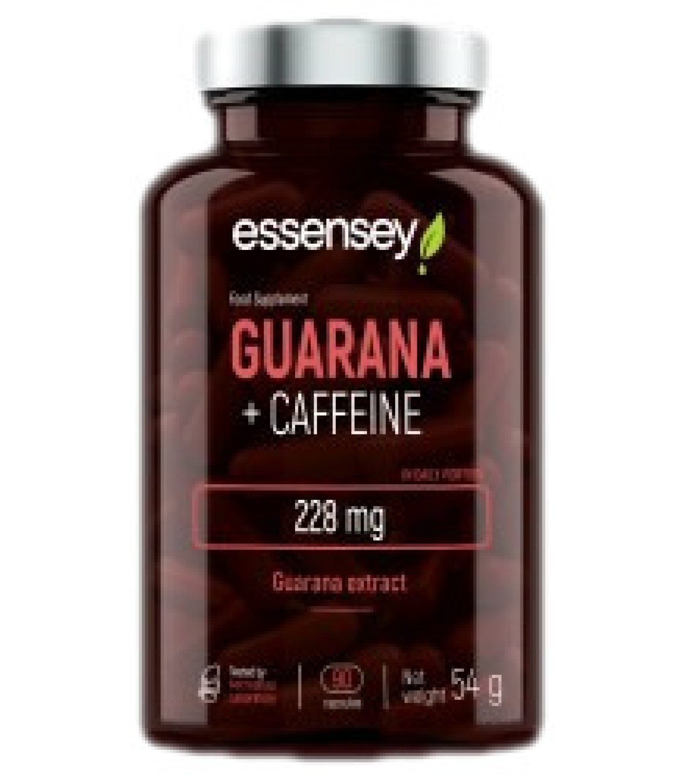 ESSENSEY - Guarana + Caffeine / 90 капсули, 90 дози