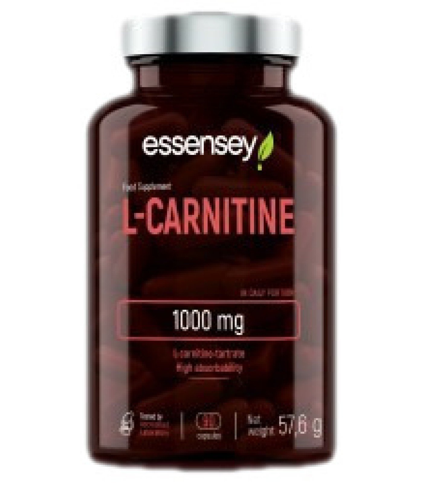 ESSENSEY - L-Carnitine 500 mg / 90 капсули, 45 дози