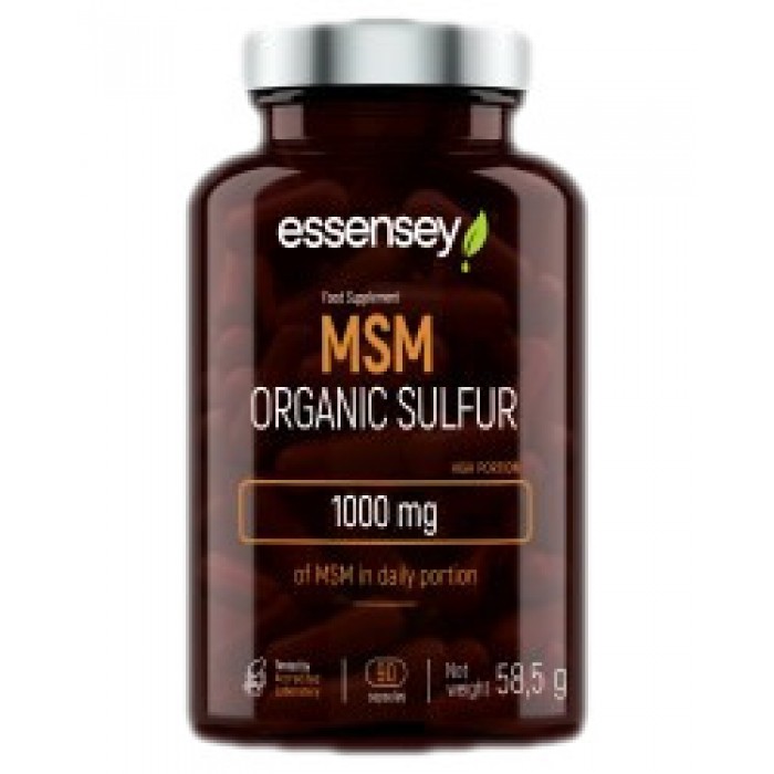 ESSENSEY - MSM Organic Sulfur 500 mg / 90 капсули, 45 дози