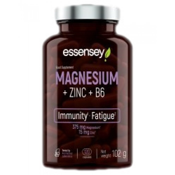 ESSENSEY - Magnesium + Zinc + B6 / 120 капсули, 60 дози