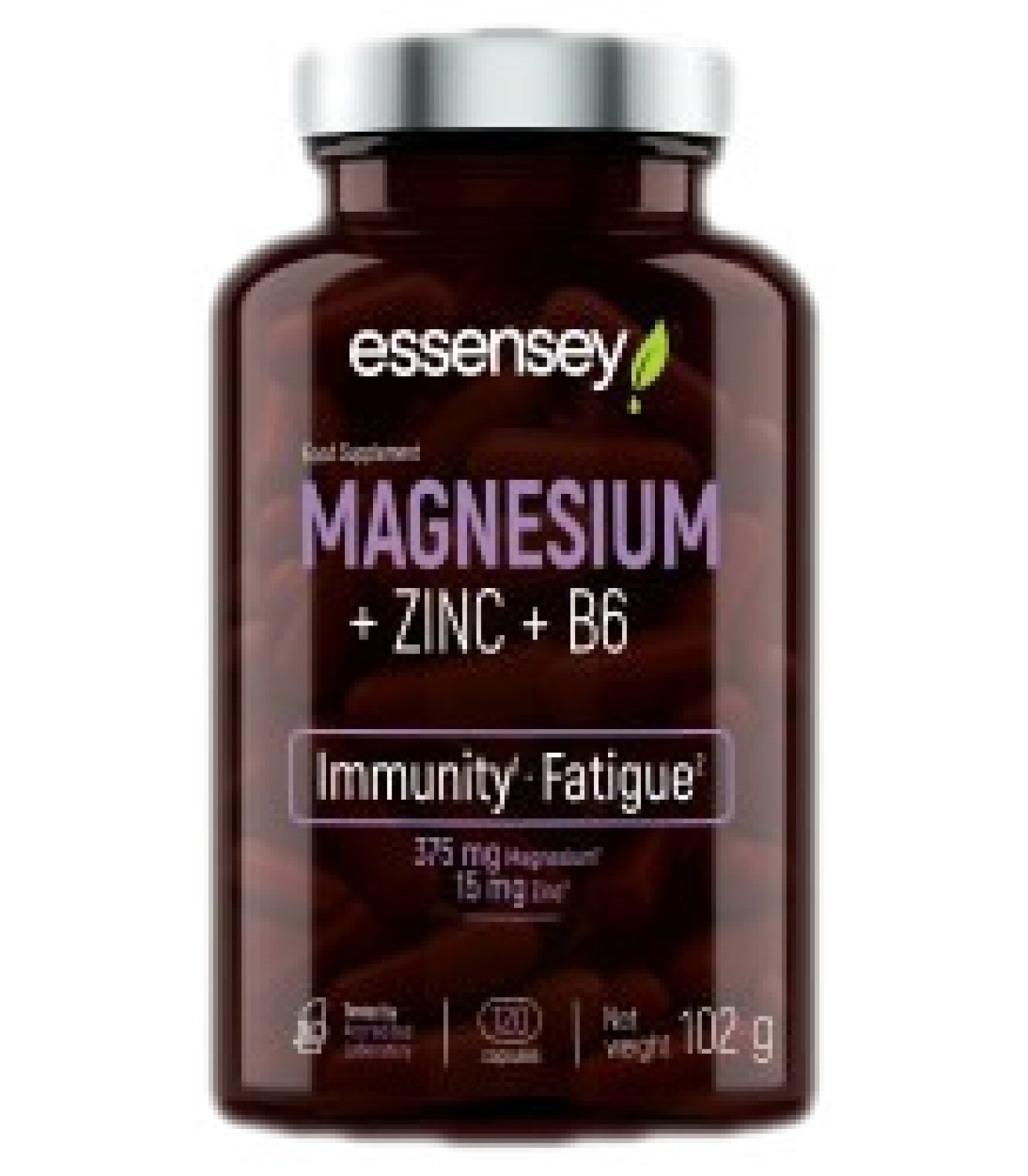 ESSENSEY - Magnesium + Zinc + B6 / 120 капсули, 60 дози