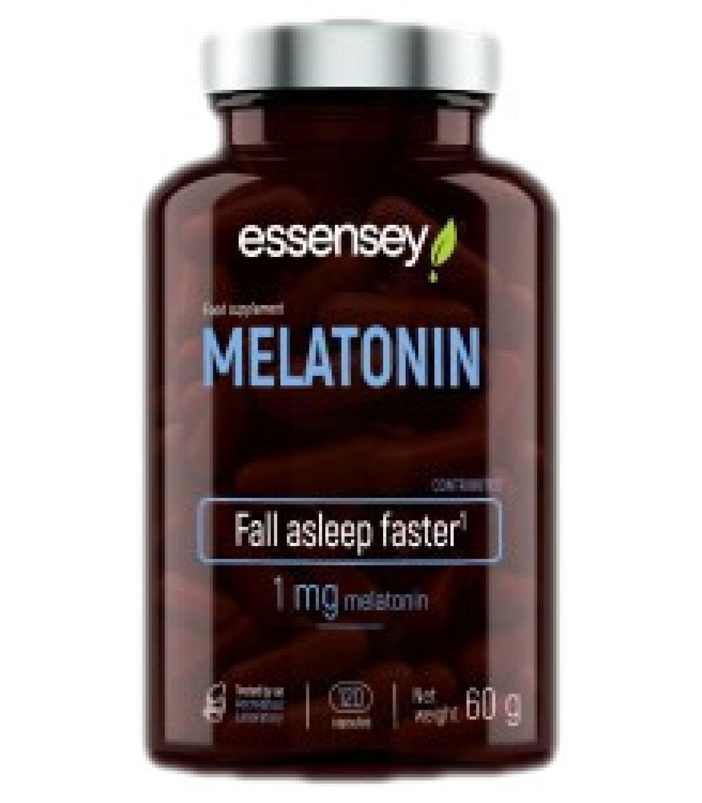 ESSENSEY - Melatonin 1 mg / 120 капсули, 120 дози