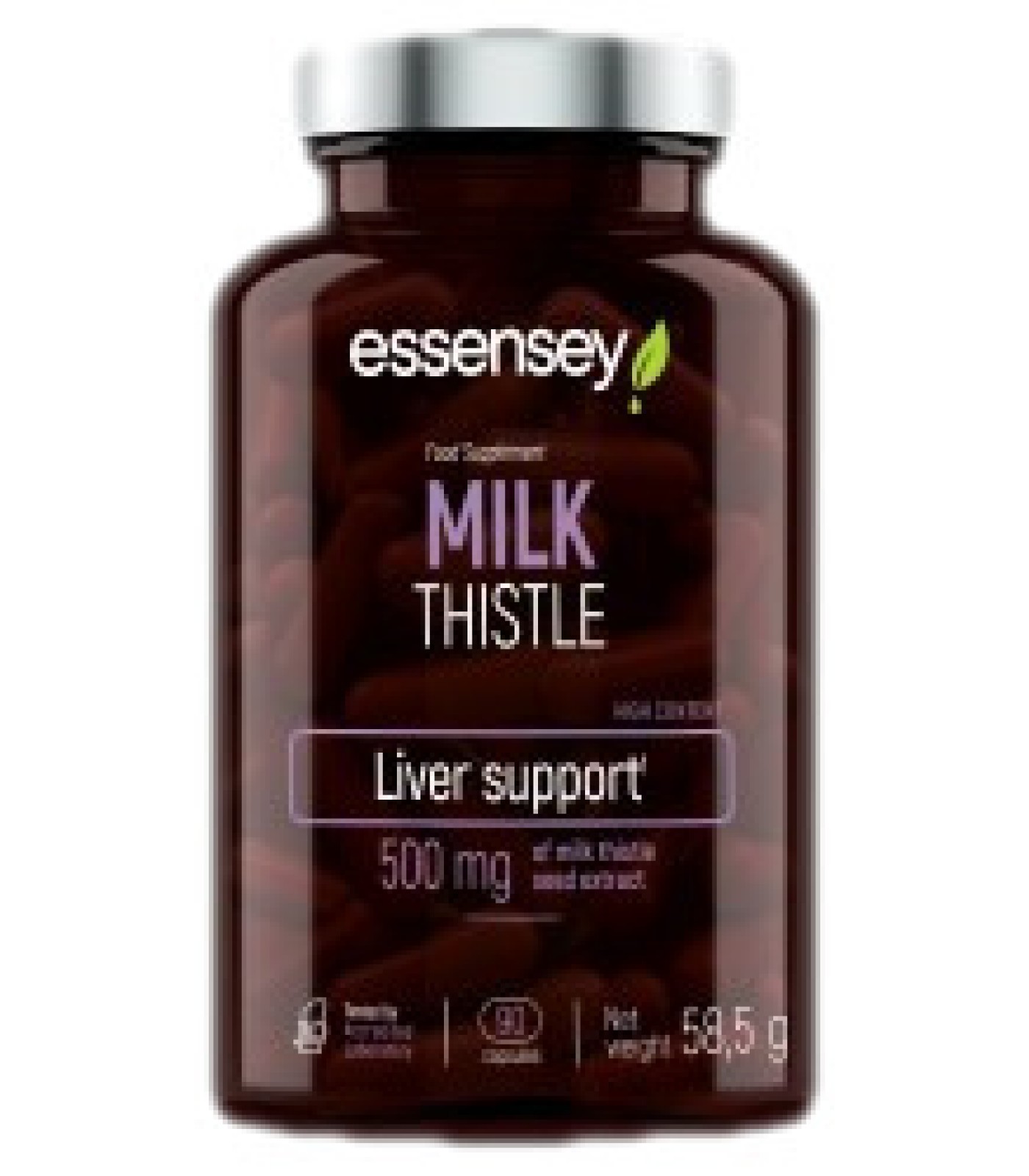 ESSENSEY - Milk Thistle 500 mg / 90 капсули, 90 дози