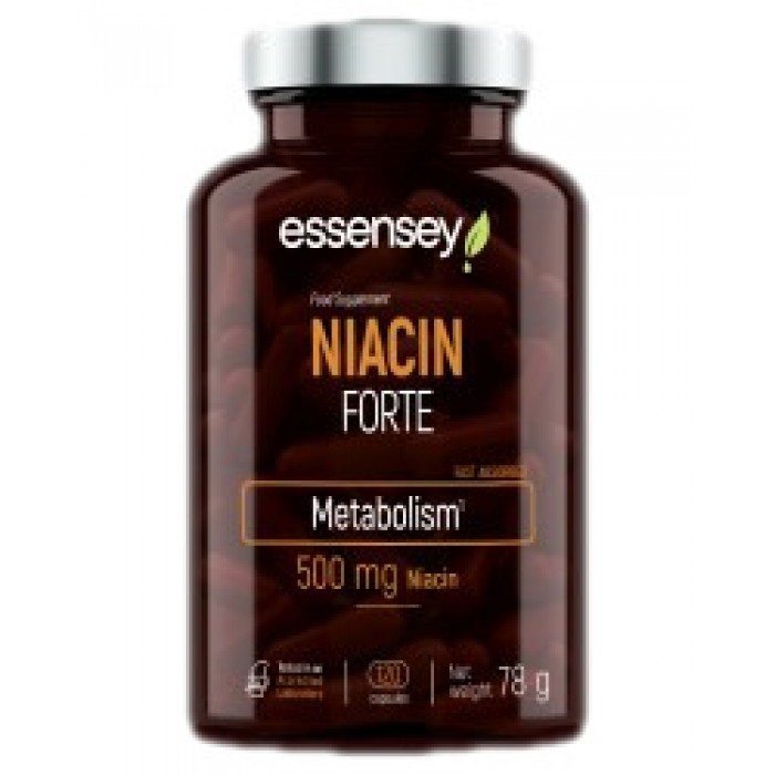 ESSENSEY - Niacin Forte 500 mg / 120 капсули, 120 дози