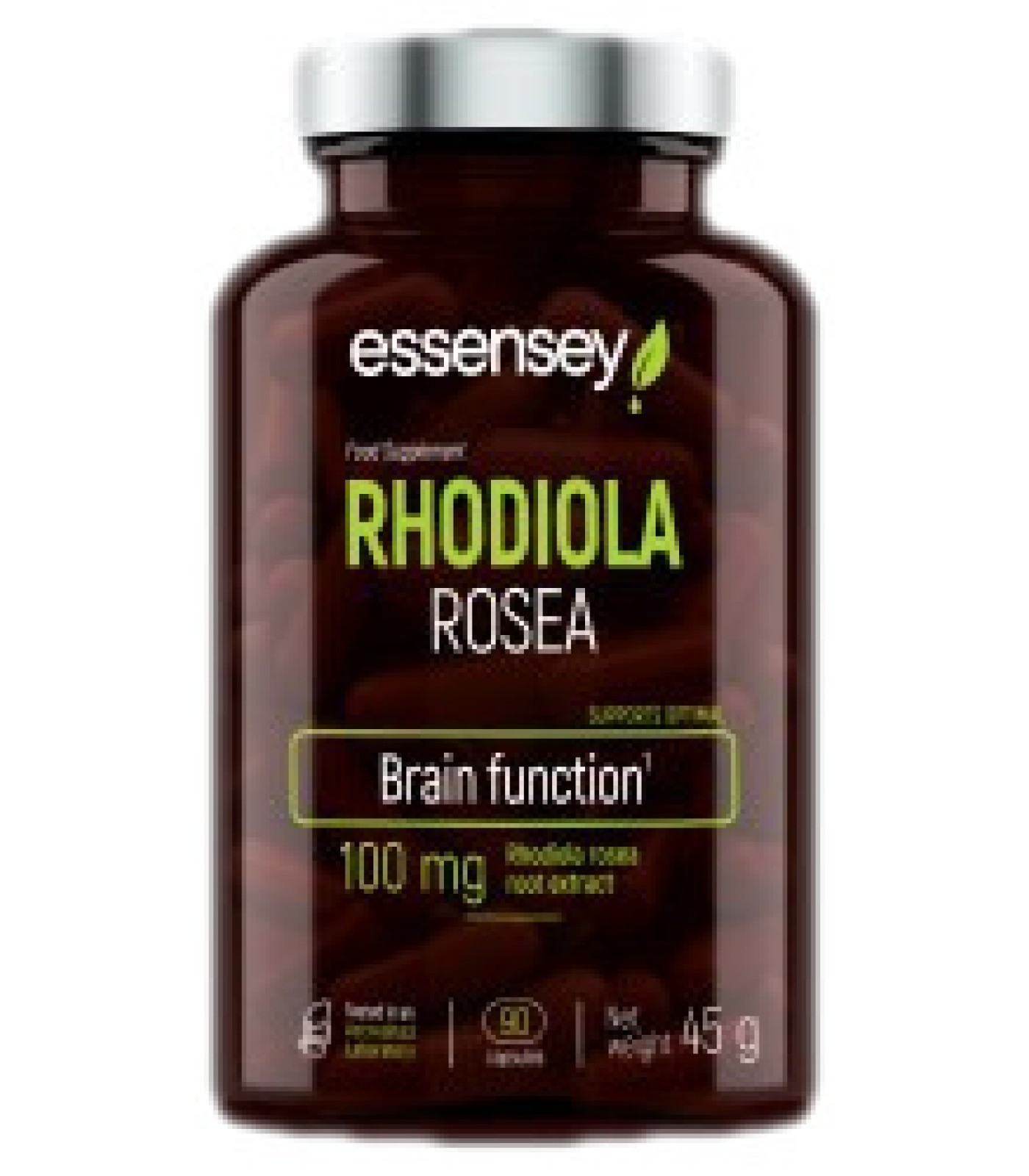 ESSENSEY - Rhodiola Rosea 100 mg / 90 капсули, 90 дози