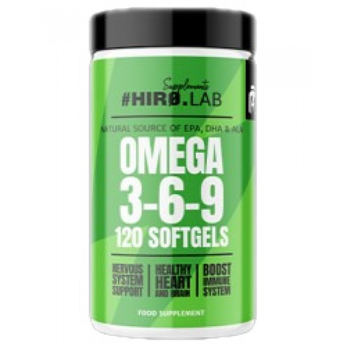 Hero.Lab - Omega 3-6-9 1000 mg / 120 Гел капсули