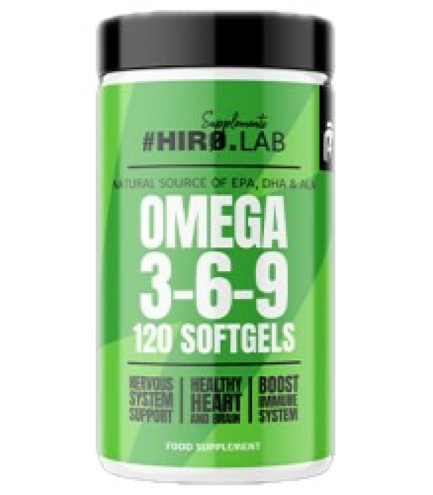 Hero.Lab - Omega 3-6-9 1000 mg / 120 Гел капсули