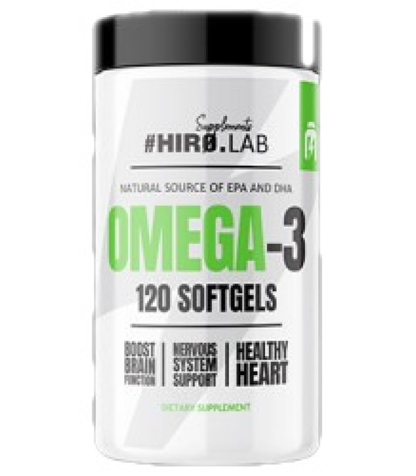 Hero.Lab - Omega-3 Fish Oil | 65% EPA + DHA / 120 Гел капсули