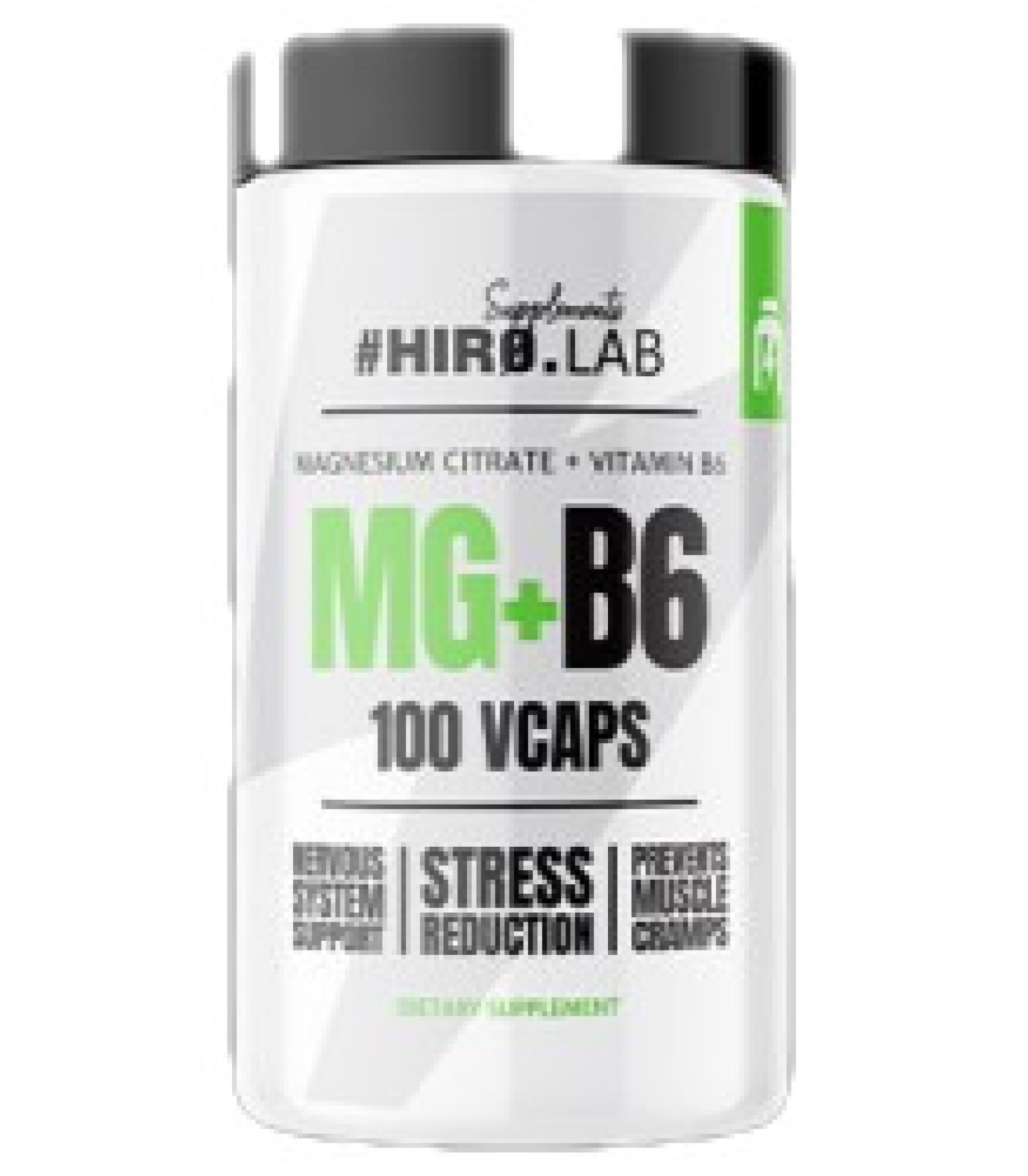 Hero.Lab - MG + B6 | Magnesium Citrate + B6 / 100 капсули