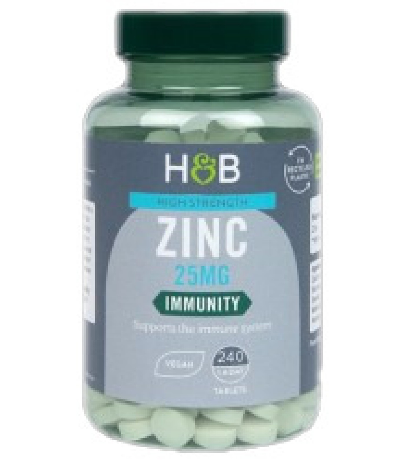 Holland And Barrett Zinc Gluconate 25 mg / Maximum Strength / 240