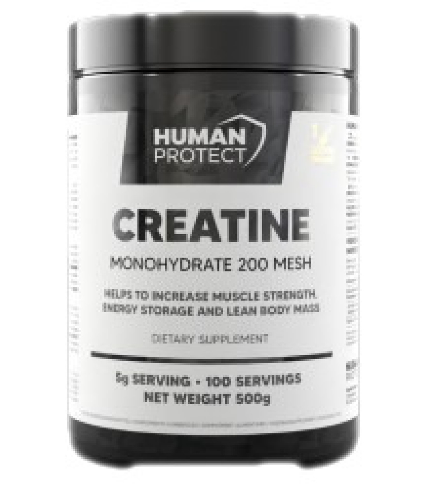 Human Protect - Creatine Monohydrate Powder / 500 грама, 100 дози