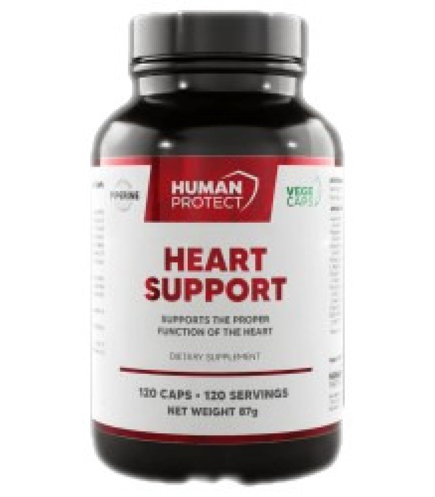 Human Protect - Heart Support | Proper Heart Function Support / 120 капсули, 120 дози