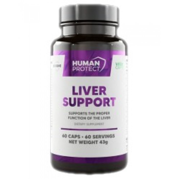 Human Protect - Liver Support | Proper Liver Function Support / 60 капсули, 60 дози