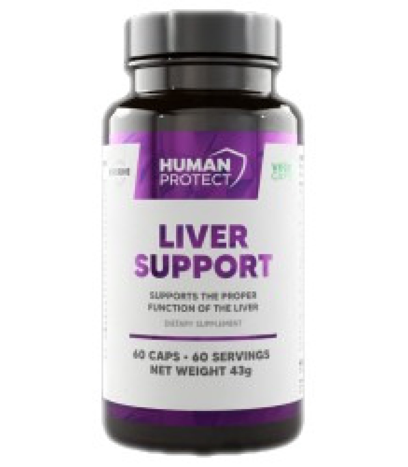 Human Protect - Liver Support | Proper Liver Function Support / 60 капсули, 60 дози