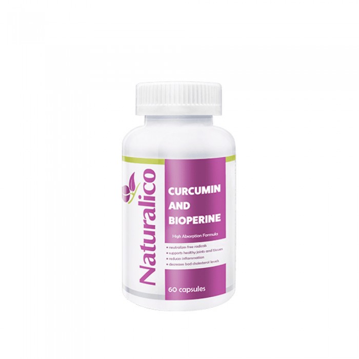 NATURALICO Curcumin And Bioperine 60 капсули