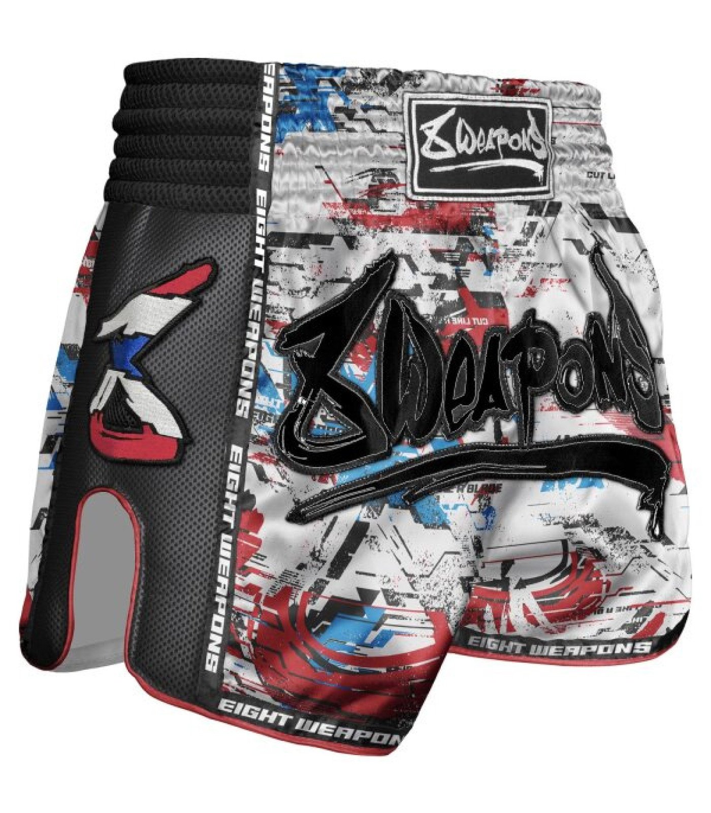 Шорти - 8 WEAPONS - Muay Thai Shorts - Cut like a Blade 2.0 - White