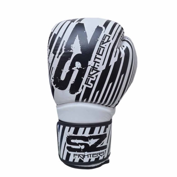 SZ Fighters - Боксови ръкавици Естествена кожа - Plasma 2.0 - White/Black​