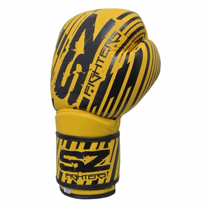 SZ Fighters - Боксови ръкавици Естествена кожа - Plasma 2.0 - Yellow/Black​