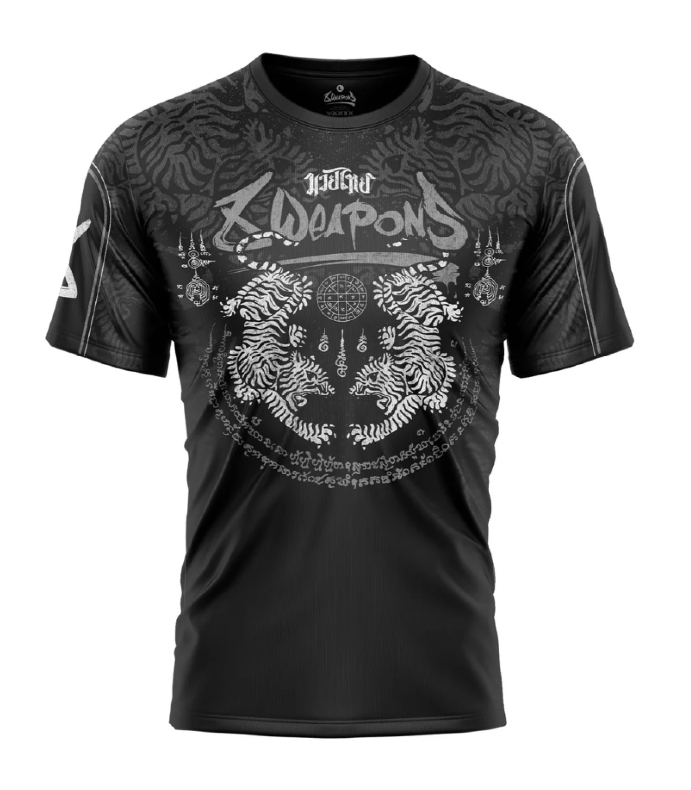 Тениска - 8 WEAPONS Functional T-Shirt Tiger Yant - Black/Grey