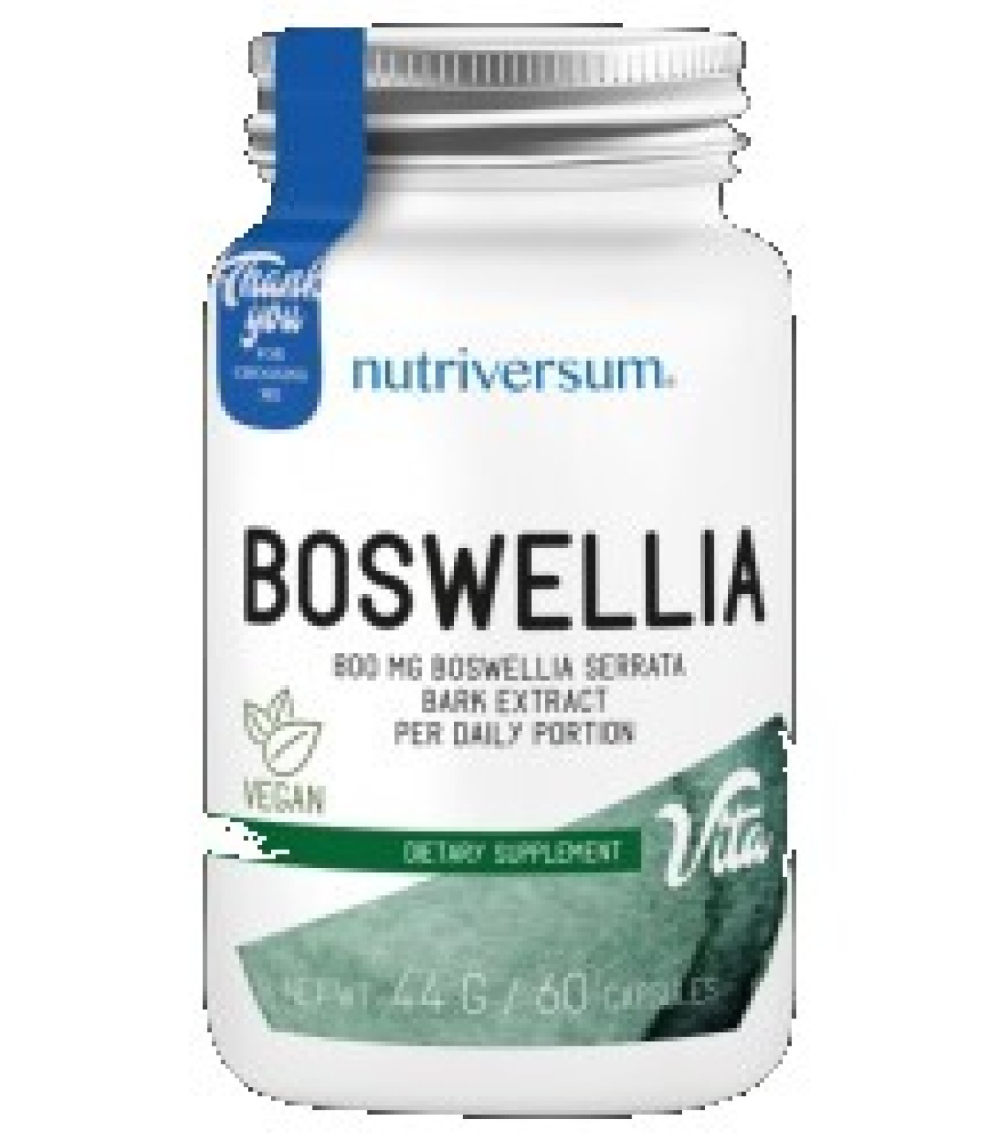 Nutriversum - Boswellia 400 mg | Boswellia Serrata Bark Extract / 60 caps.