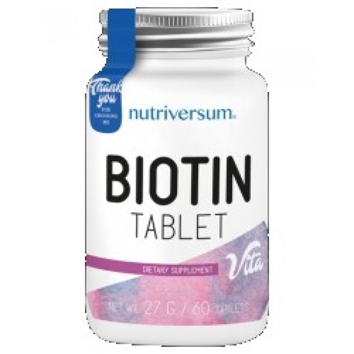 Nutriversum - Biotin 5000 mcg / 60 tabs.