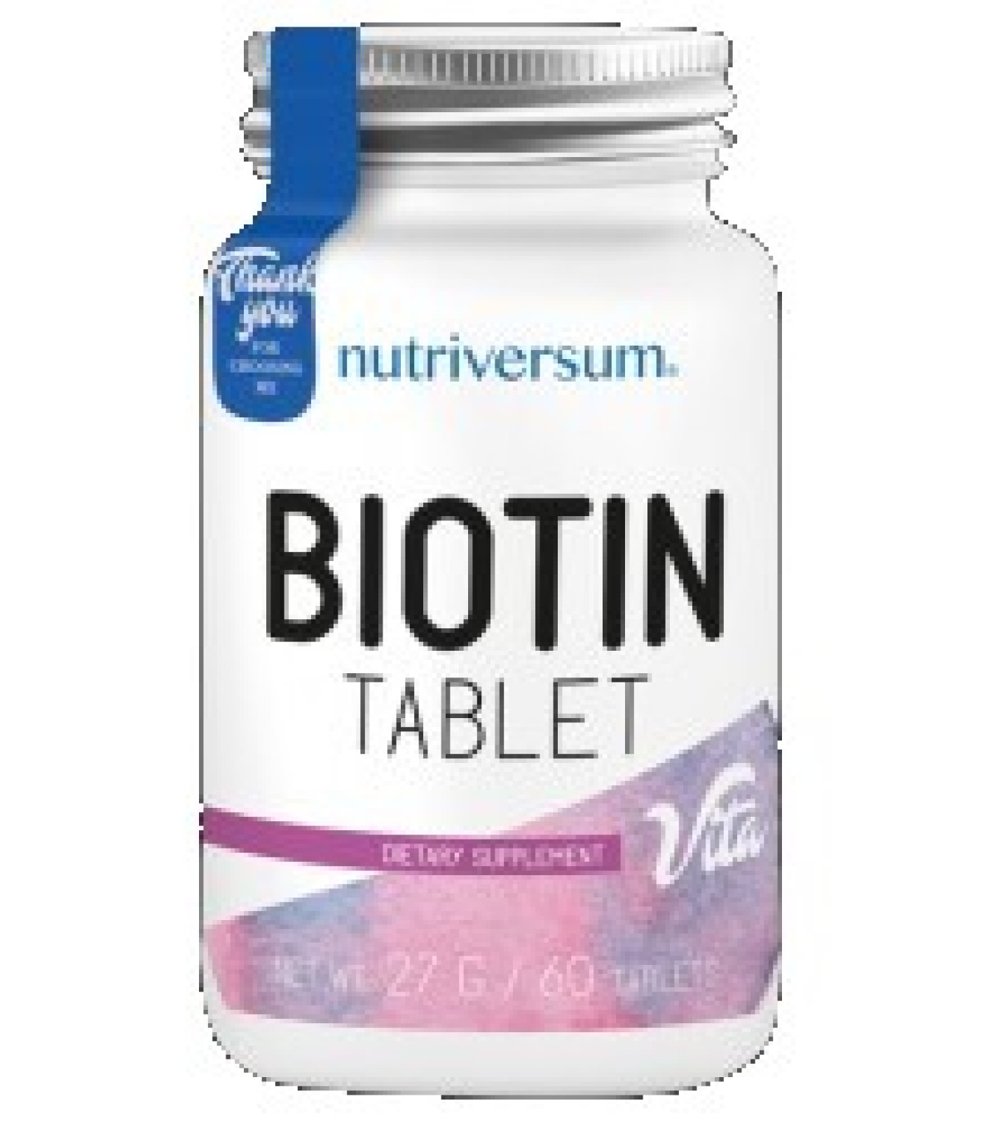 Nutriversum - Biotin 5000 mcg / 60 tabs.