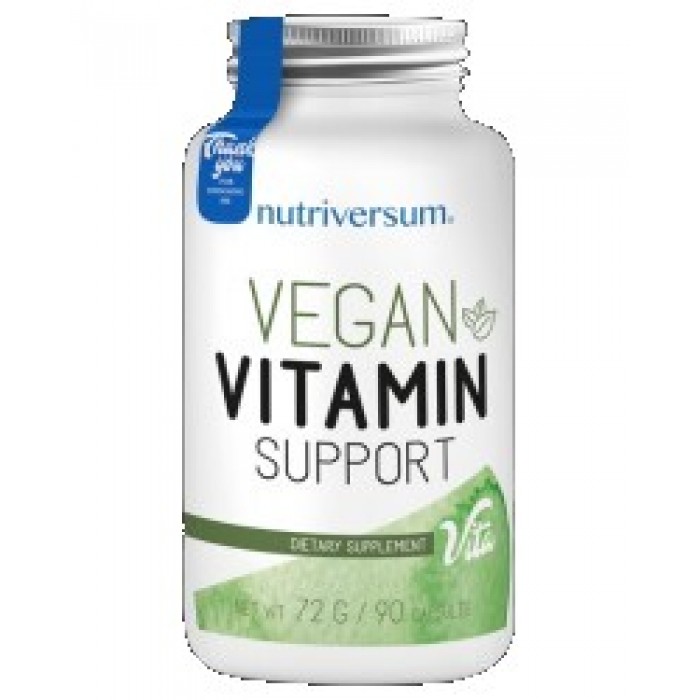 Nutriversum - Vegan Vitamin Support | Multivitamins & Minerals for Vegans / 90 caps.