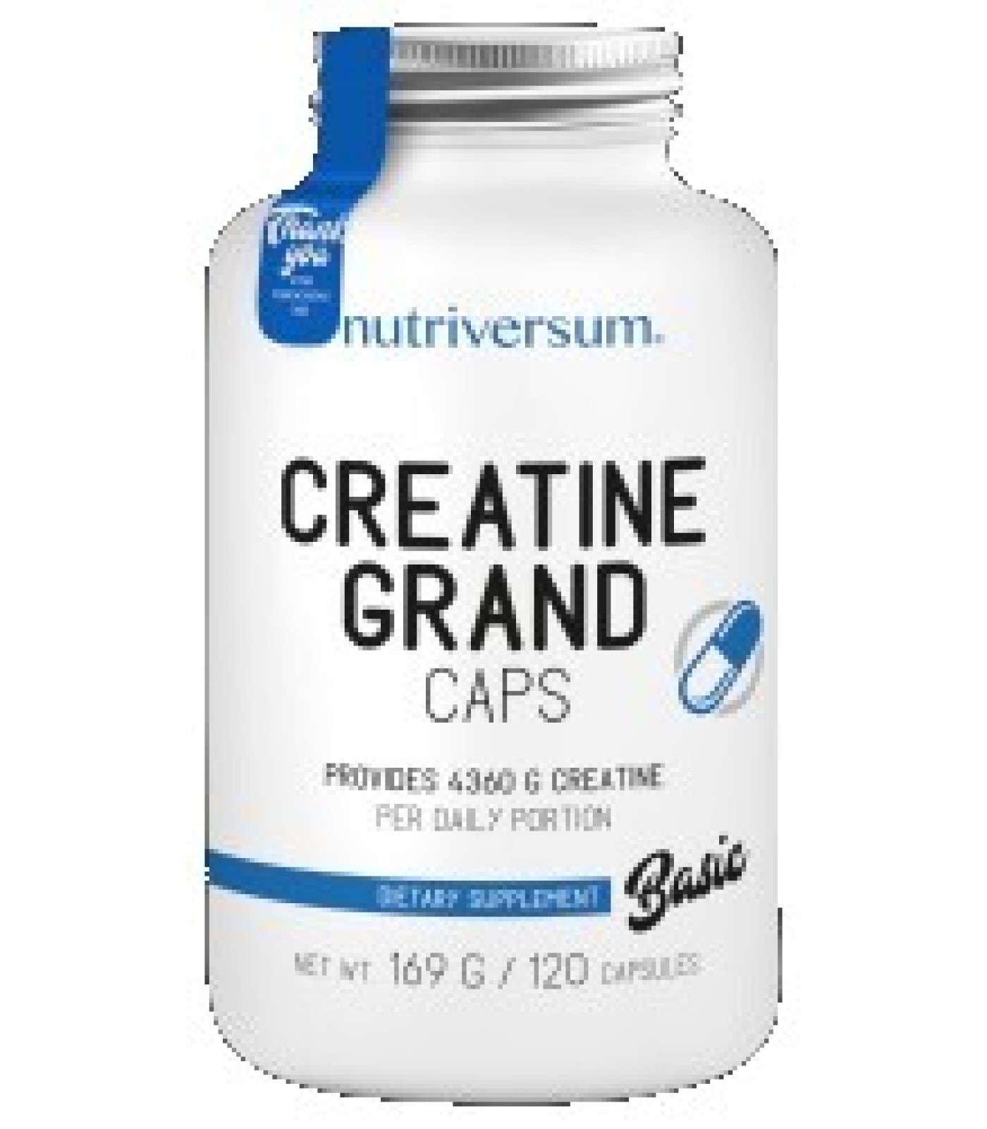 Nutriversum - Creatine Grand Caps | Creatine Monohydrate / 120 caps.