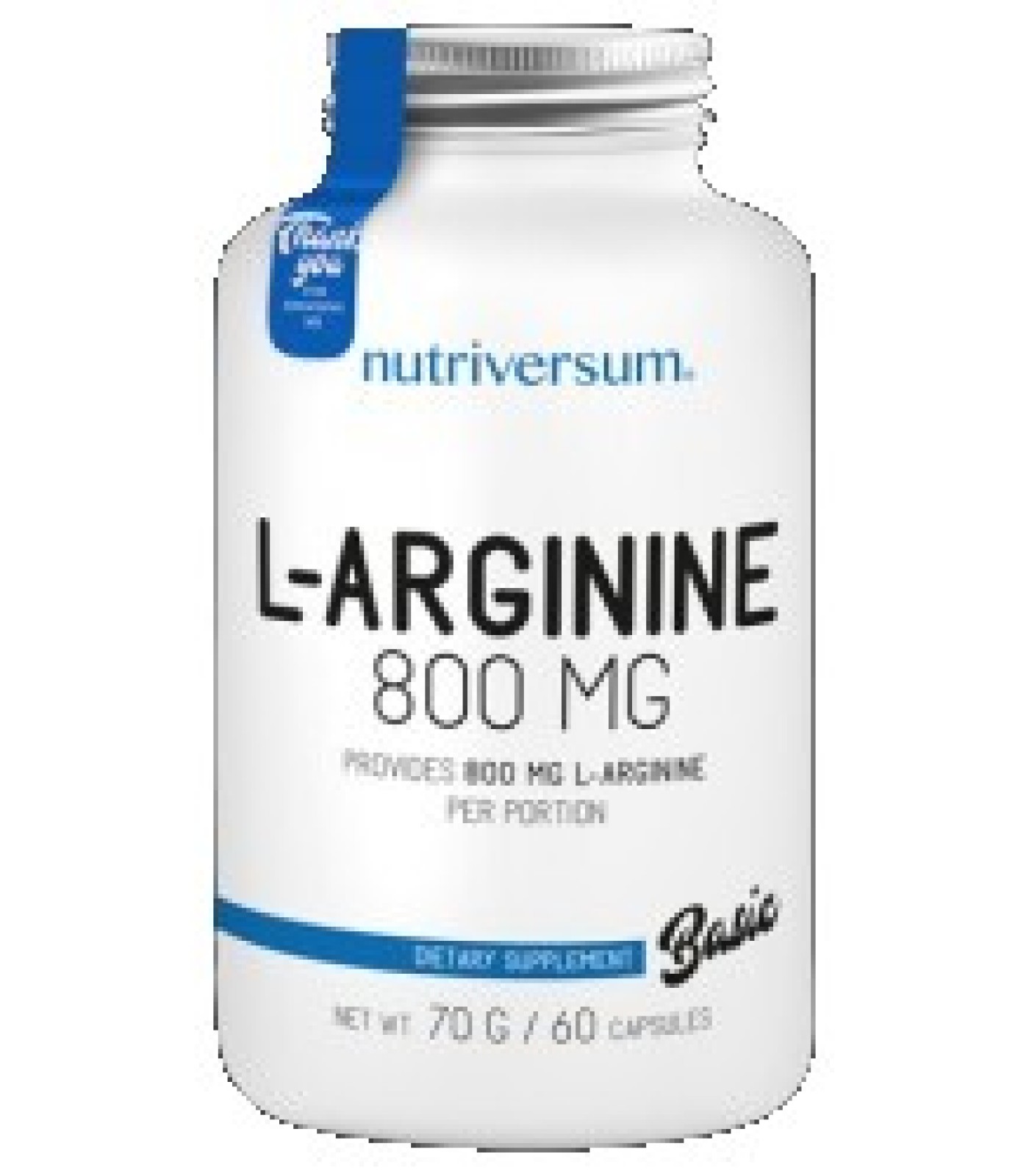 Nutriversum - L-Arginine 800 mg / 60 caps.