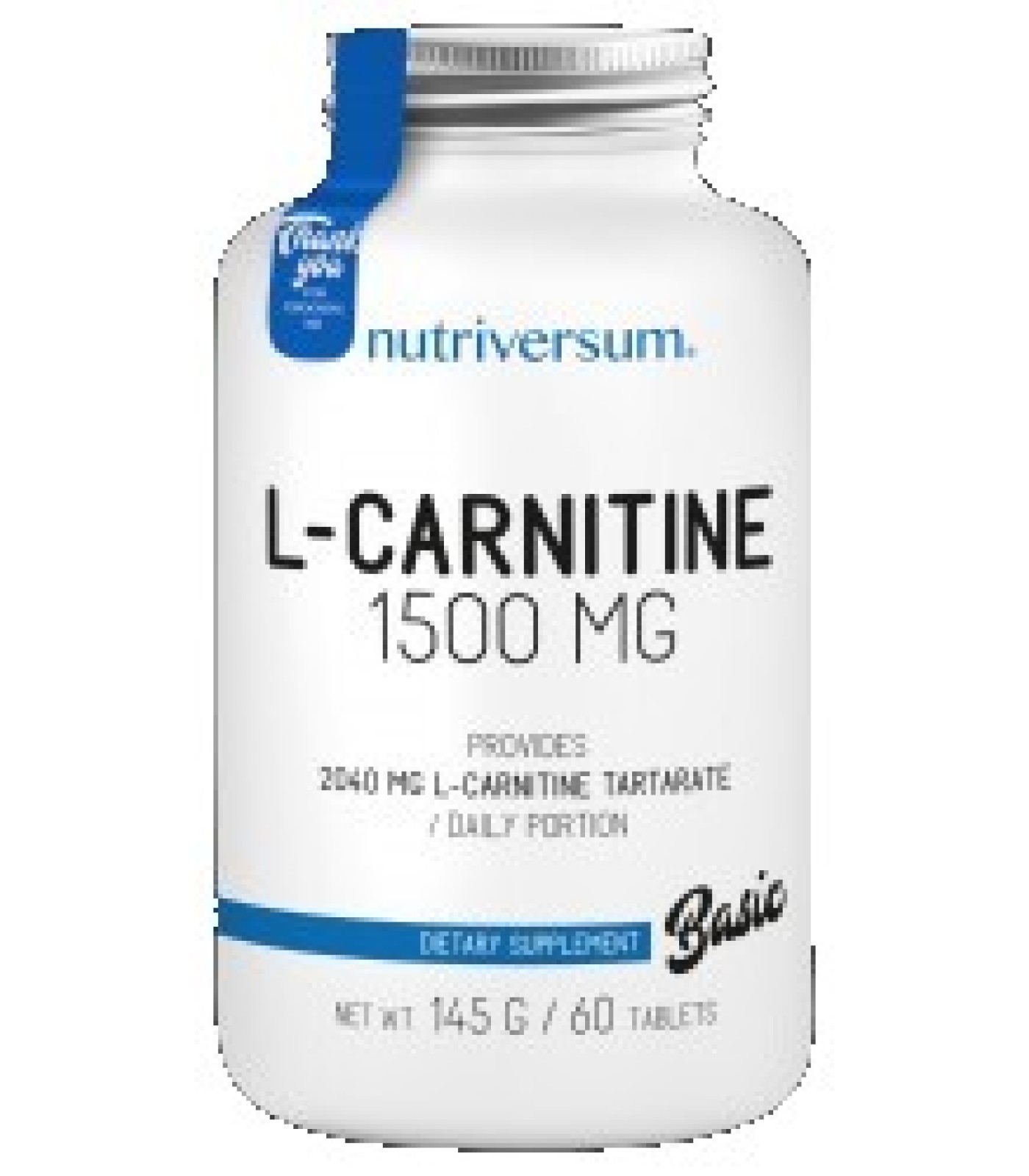 Nutriversum - L-Carnitine 1500 mg / 60 tabs.