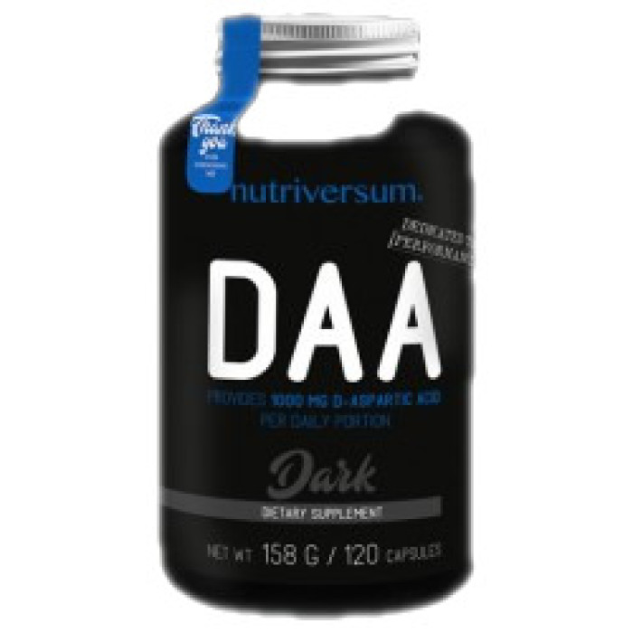 Nutriversum - DAA Dark | D-Aspartic Acid 1000 mg / 60 капсули, 60 дози