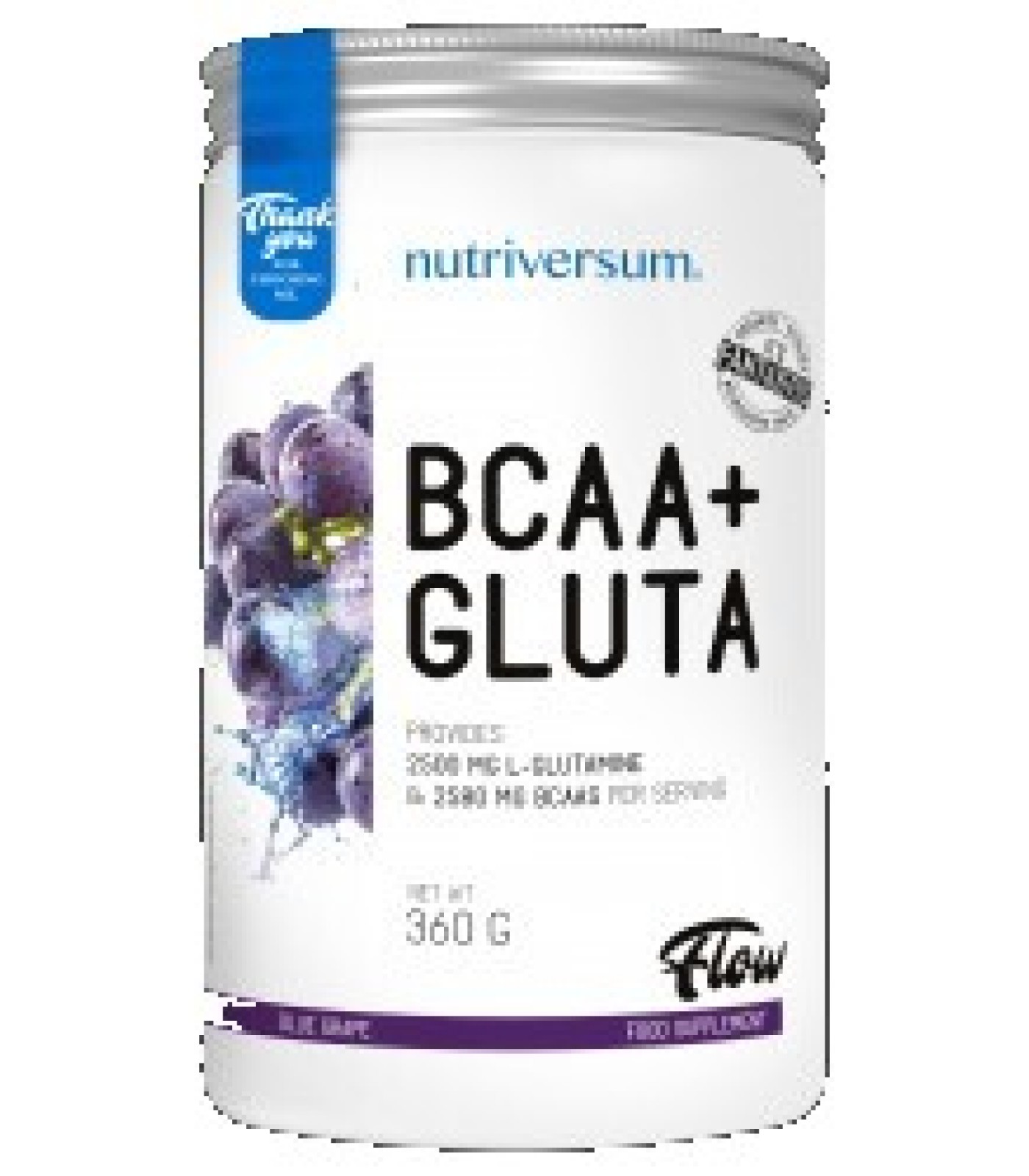 Nutriversum - BCAA + Gluta Powder | Flow / 360 gr.