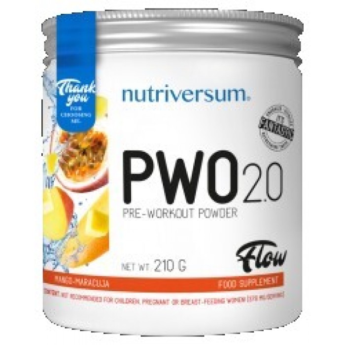 Nutriversum - PWO 2.0 Flow | Pre-Workout Powder / 210 gr.