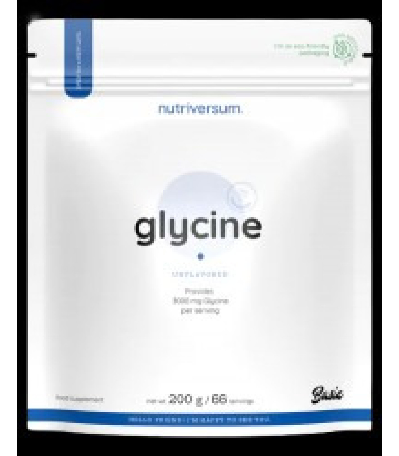 Nutriversum - Glycine Powder / 200 грама, 66 дози Nutriversum - Glycine Powder / 200 грама, 66 дози