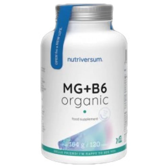 Nutriversum - MG + B6 | Organic Magnesium + Vitamin B6 / 120 Таблетки, 120 дози