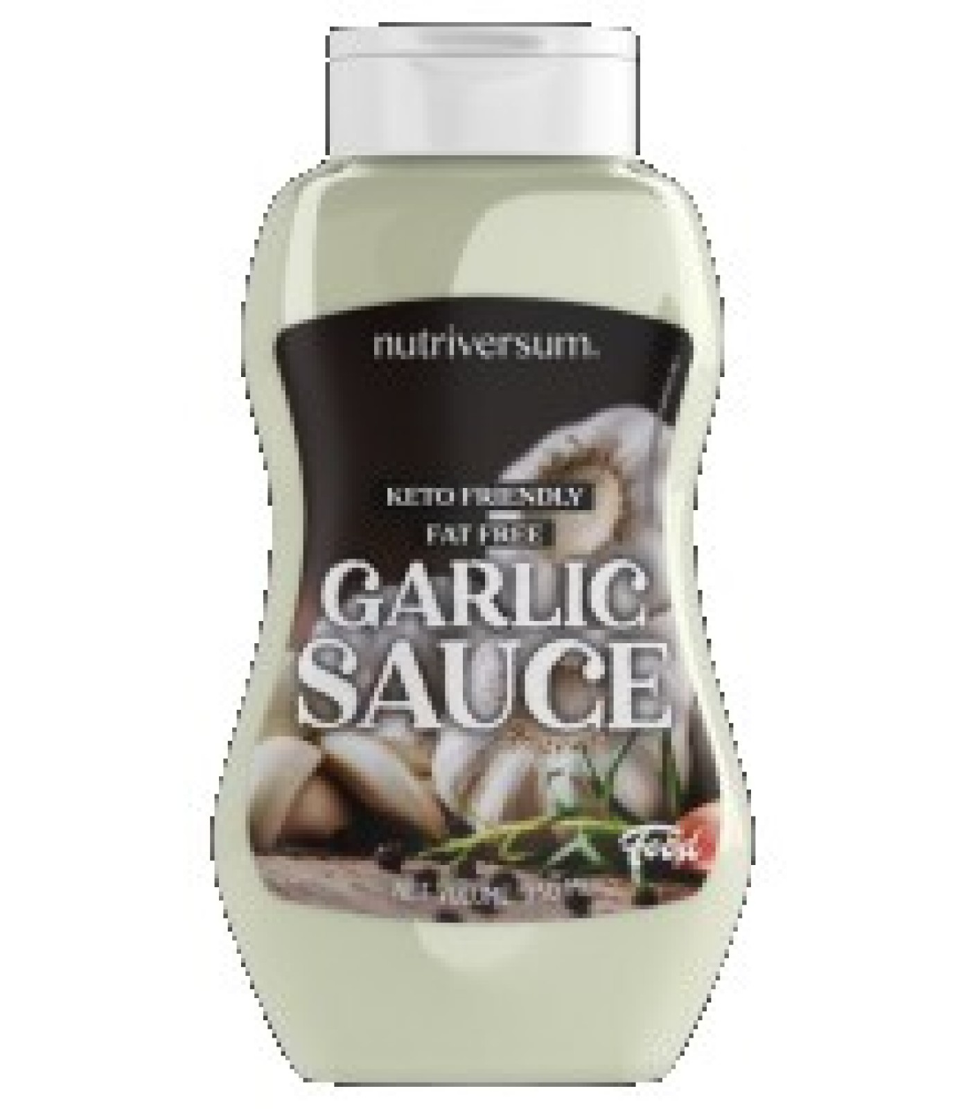 Nutriversum Garlic Sauce Keto Friendly Zero Calorie / 350 ml.