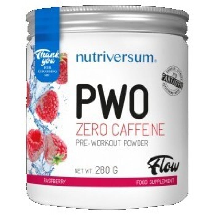 Nutriversum - PWO Zero Caffeine | Stim-Free Pre-Workout Powder / 280 gr.